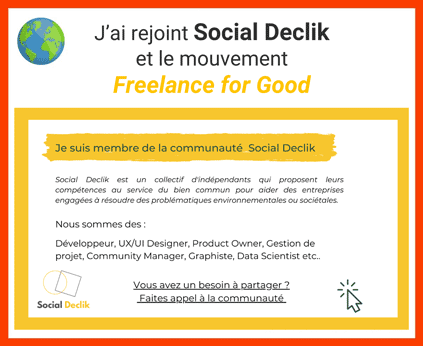 image des reseaux sociaux declik et mouvement freelance for good